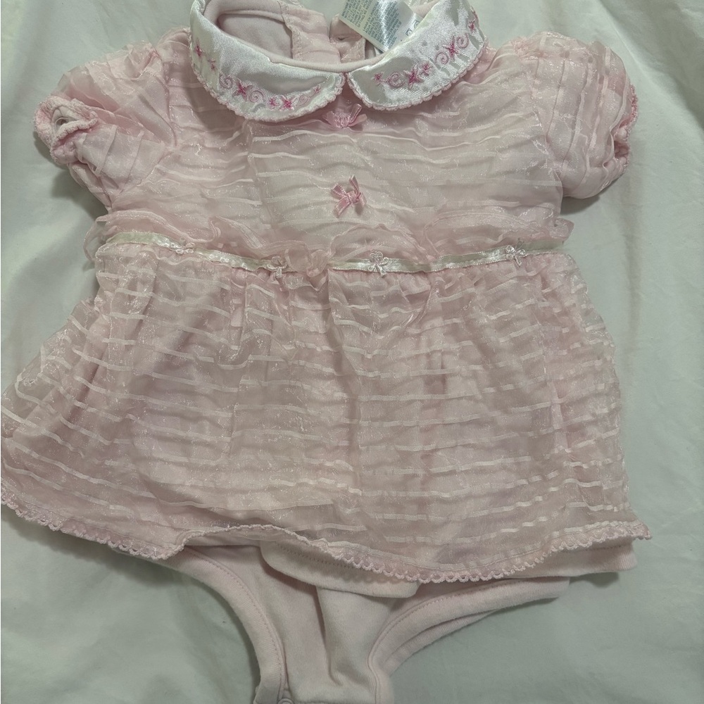 Baby grand 6-9 months Sweet Pink Baby Dress Romper